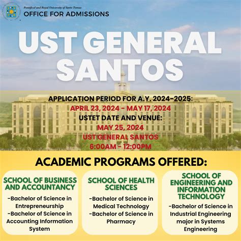 ust gensan courses offered